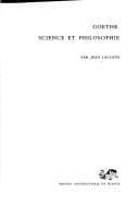 Tapa de Goethe, science et philosophie