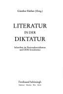 Tapa de Literatur in der Diktatur