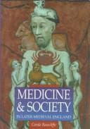 Tapa de Medicine & society in later medieval England