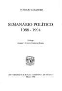 Tapa de Semanario político 1988-1994