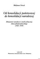 Tapa de Od konsolidacji państwowej do konsolidacji narodowej