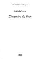 Tapa de L' invention des lieux