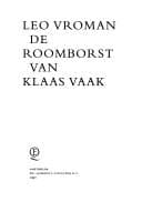 Tapa de De roomborst van Klaas Vaak