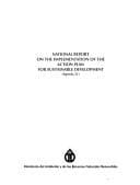 Tapa de National report on the implementation of the action plan for sustainable development (agenda 21)