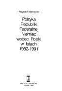 Tapa de Polityka Republiki Federalnej Niemiec wobec Polski w latach 1982-1991
