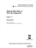 Tapa de Optical thin films V