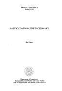 Tapa de Katuic comparative dictionary