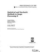 Tapa de Statistical and stochastic methods in image processing
