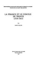 Tapa de La France et le Concile de Trente, 1518-1563
