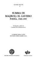 Tapa de Summa de Maqroll el gaviero