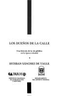 Tapa de Los dueños de la calle