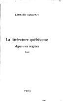 Tapa de La littérature québécoise