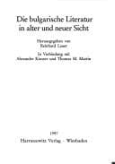 Tapa de Die bulgarische Literatur in alter und neuer Sicht