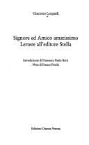 Tapa de Signore ed amico amatissimo