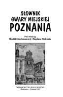 Tapa de Słownik gwary miejskiej Poznania