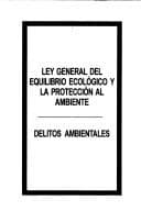 Tapa de Ley general del equilibrio ecológico y la protección al ambiente