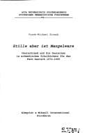 Tapa de Stille aber ist Mangelware