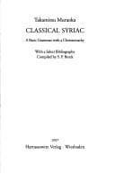 Tapa de Classical Syriac