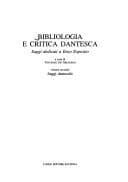 Tapa de Bibliologia e critica dantesca