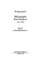 Tapa de Bibliographie Karl Gutzkow