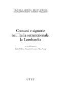 Tapa de Comuni e signorie nell'Italia settentrionale
