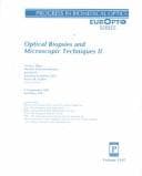 Tapa de Optical biopsies and microscopic techniques II