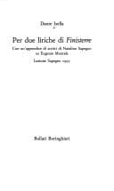 Tapa de Per due liriche di Finisterre