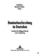 Tapa de Nominationsforschung im Deutschen
