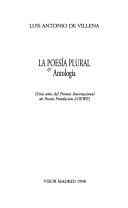 Tapa de La poesía plural