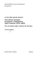 Tapa de Uno storico europeo tra guerra e dopoguerra, Henri Pirenne (1914-1923)
