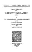 Tapa de L' Hecatongraphie (1544)