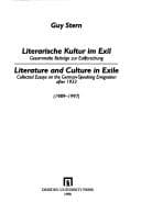 Tapa de Literarische Kultur im Exil