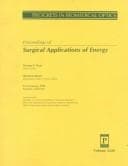 Tapa de Proceedings of surgical applications of energy