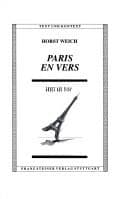 Tapa de Paris en vers