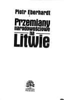 Tapa de Przemiany narodowościowe na Litwie