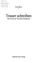 Tapa de Trauer schreiben