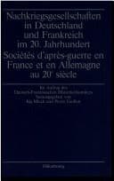 Tapa de Nachkriegsgesellschaften in Deutschland und Frankreich im 20. Jahrhundert