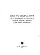 Tapa de Italy and America, 1943-1944