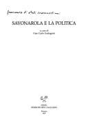 Tapa de Savonarola e la politica