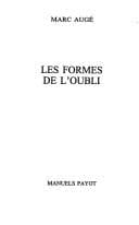 Tapa de Les formes de l'oubli