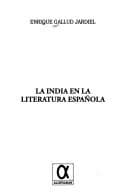 Tapa de La India en la literatura española