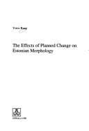 Tapa de The effects of planned change on Estonian morphology