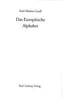 Tapa de Das Europäische Alphabet