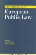 Tapa de New directions in European public law