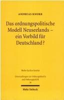 Tapa de Das ordnungspolitische Modell Neuseelands, ein Vorbild für Deutschland?