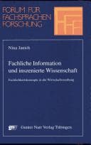 Tapa de Fachliche Information und inszenierte Wissenschaft