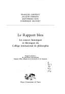 Tapa de Le rapport bleu
