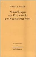 Tapa de Abhandlungen zum Kirchenrecht und Staatskirchenrecht