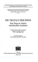 Tapa de Die Vielfalt der Dinge