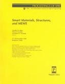 Tapa de Smart materials, structures, and MEMS